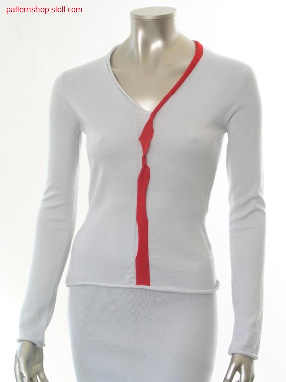 Fitted Fully Fashion-intarsia pullover / Taillierter FullyFashion-Intarsia Pullover