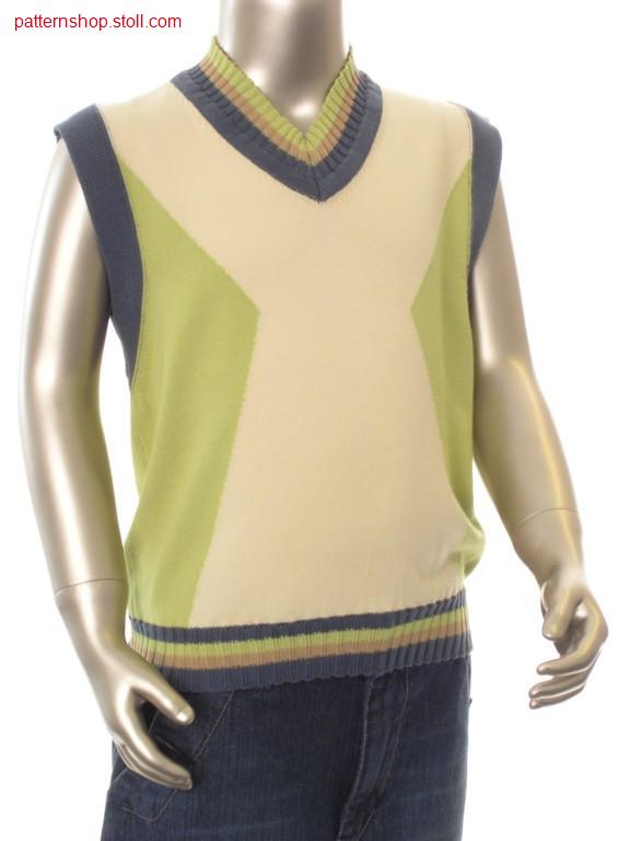 FF-Intarsia children's slipover / FF-Intarsia Kinderpullunder