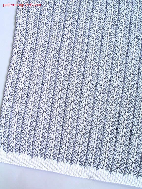 2-layers pattern with pointelle structures on each side / 2-lagiges Muster mit Petinetstruktuen auf beiden Seiten