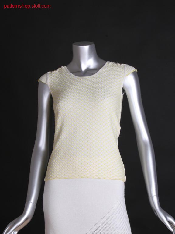 Fitted FF-jersey top with stripes / Tailliertes FF-Rechts-Links Top mit Ringel