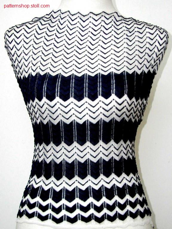 2-colour pointelle pattern / 2-farbiges Petinetmuster