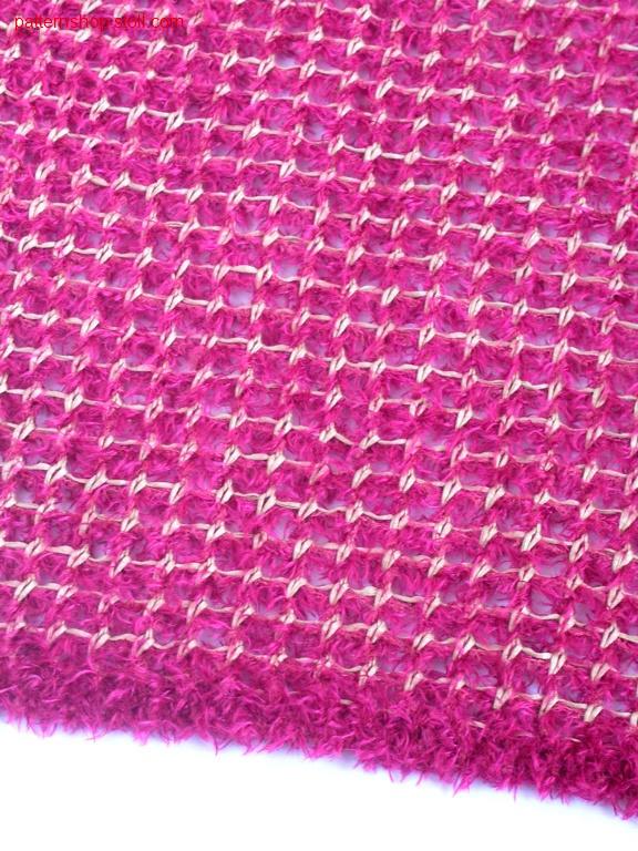 2-layers structure pattern with cast off technique / 2-lagiges Strukturmuster mit Abwerftechnik
