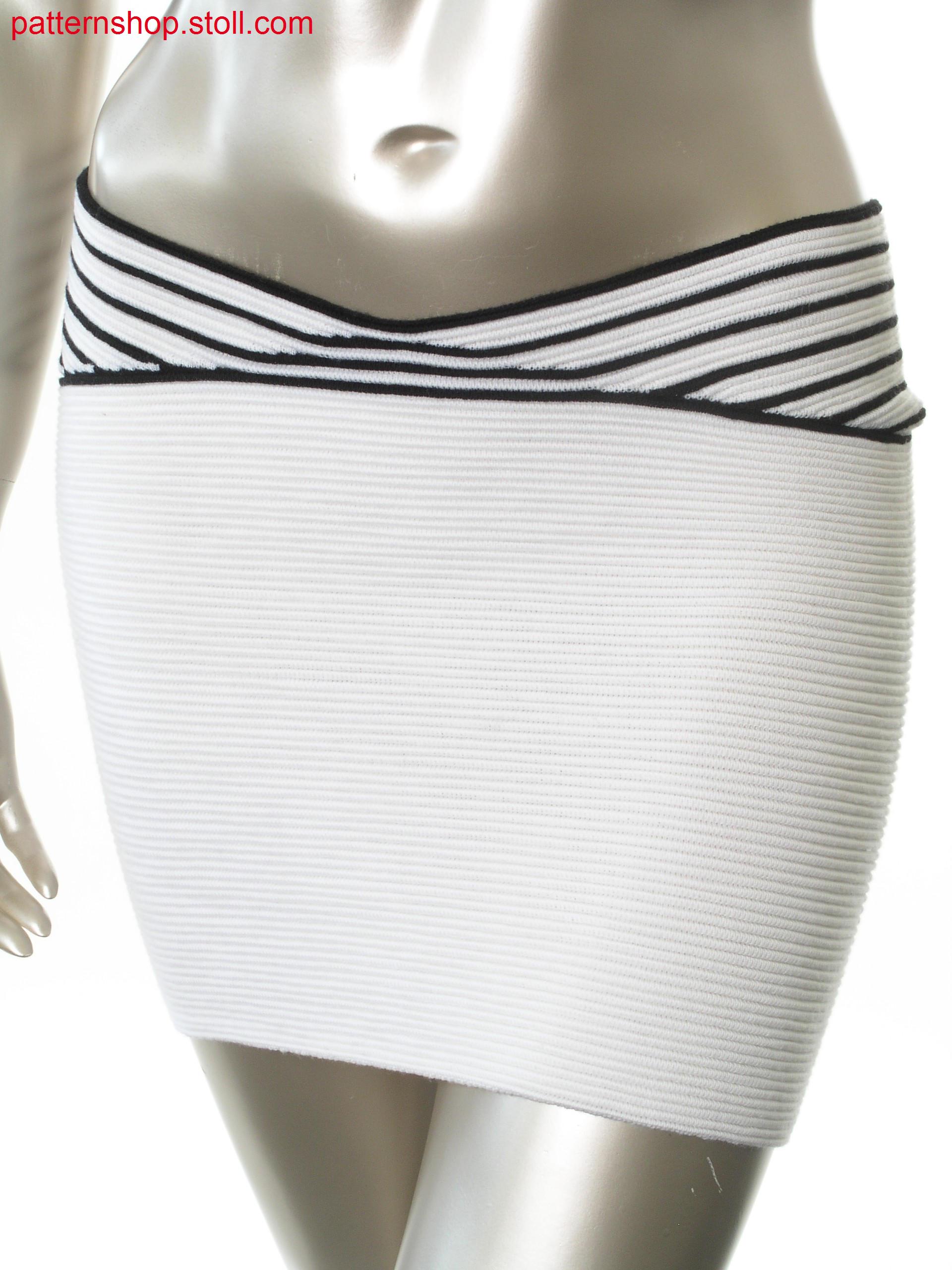 Skirt with wave pattern and gore technique / Rock mit Wellenmuster und Spickeltechnik