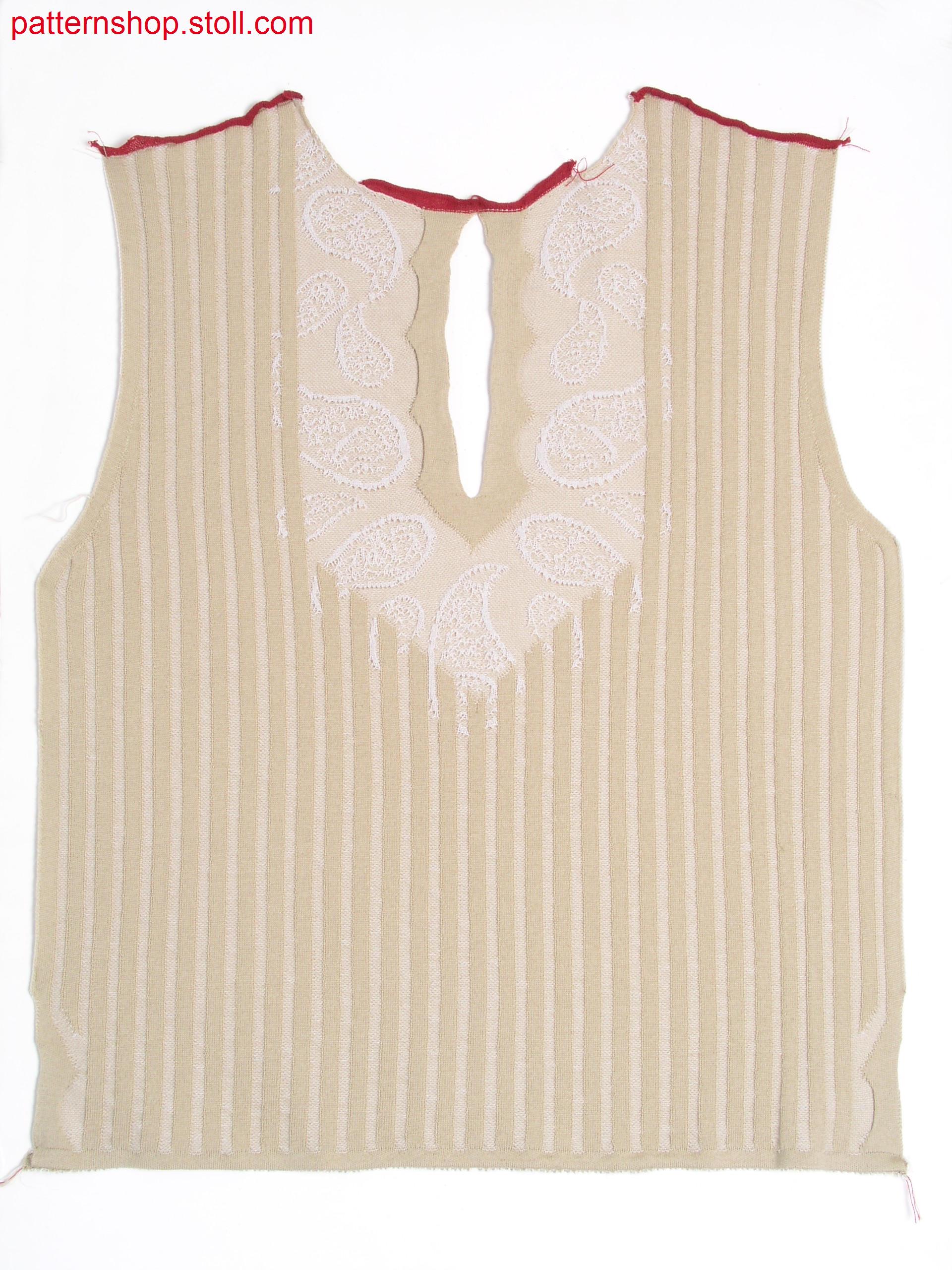 Fully Fashion front with paisley details / Fully Fashion Vorderteil mit Paisleydetails