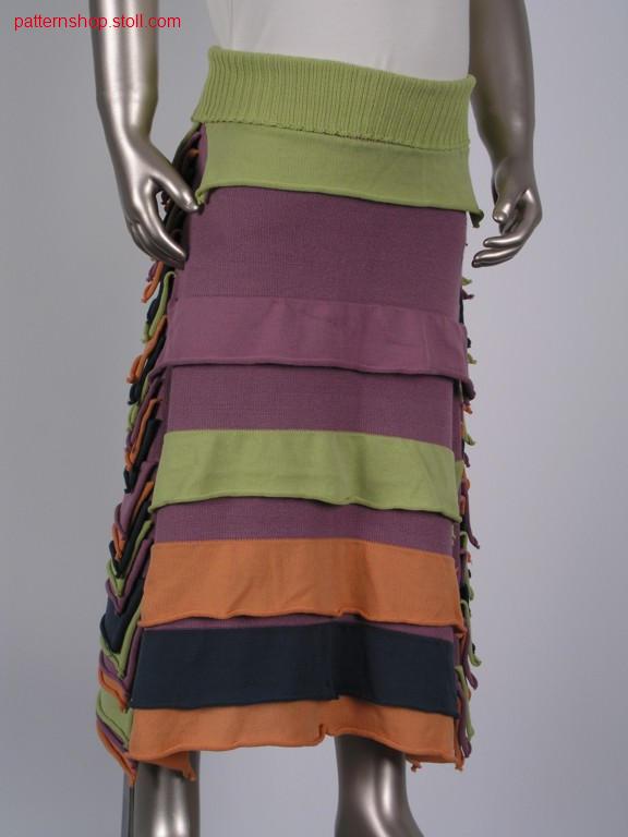 Children's jersey skirt with applications / Rechts-Links Kinderrock mit Applikationen