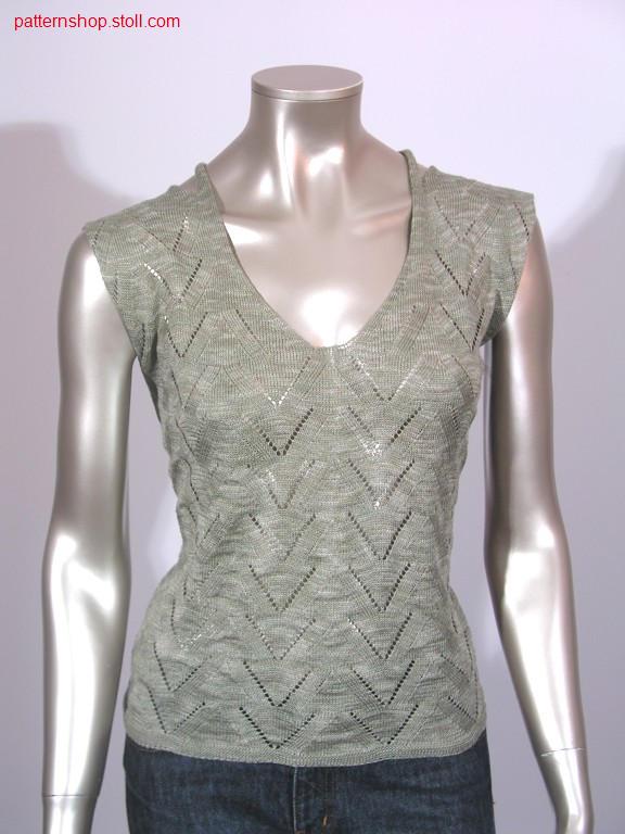 FF-pointelle pattern with crossed straps at back/FF-Petinet mit gekreuzten Tr