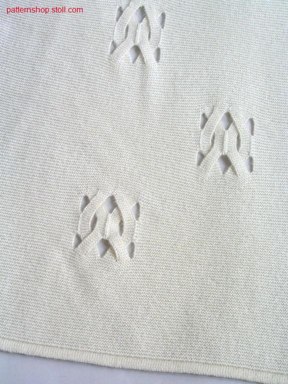 Purl fabric with intarsia cables / Links-Links Gestrick mit Intarsiaz