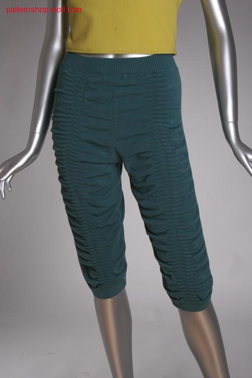 FF-jersey knee breeches with seersucker structure / FF-Rechts-Links Kniehose mit Seersucker-Struktur