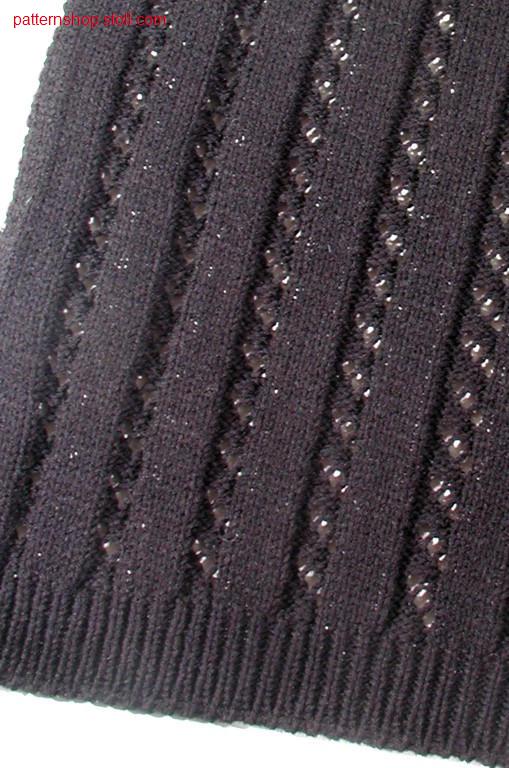 Rib-pattern with pointelle / Rippmuster mit Petinet