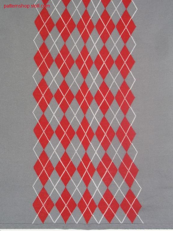 Burlington-intarsia pattern with 22 intarsia yarn carriers /Burlington-Intarsiamuster mit 22 Intarsia Fadenf