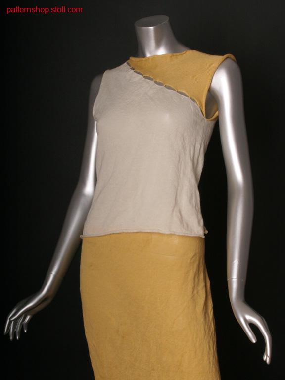 Fully Fashion jersey top with side vents / Fully Fashion Rechts-Links Top mit Seitenschlitzen