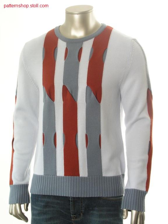 FF-jersey pullover in 1x1 technique / FF-Rechts-Links Pullover in 1x1 Technik