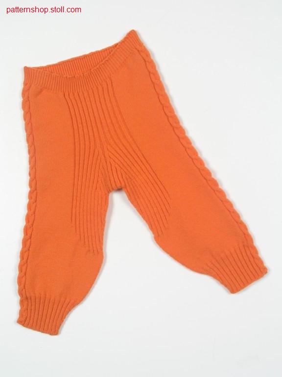 Children's trousers with linked-off 1x1 elastic waist / Kinderhose mit abgeketteltem 1x1 Elastikbund