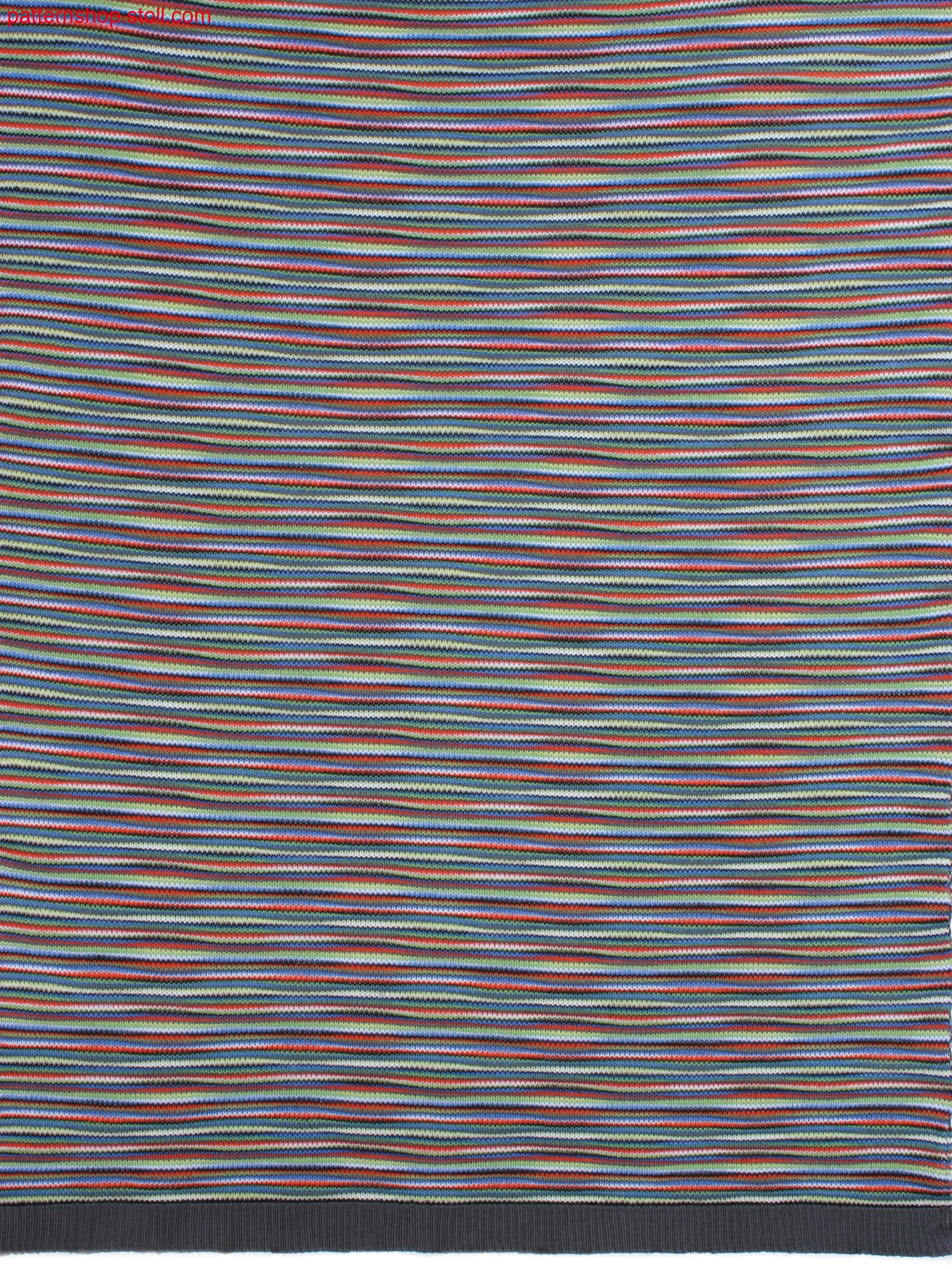 7-colour striped structured jersey fabric / 7-farbig geringeltes, strukturiertes Rechts-Links Gestrick
