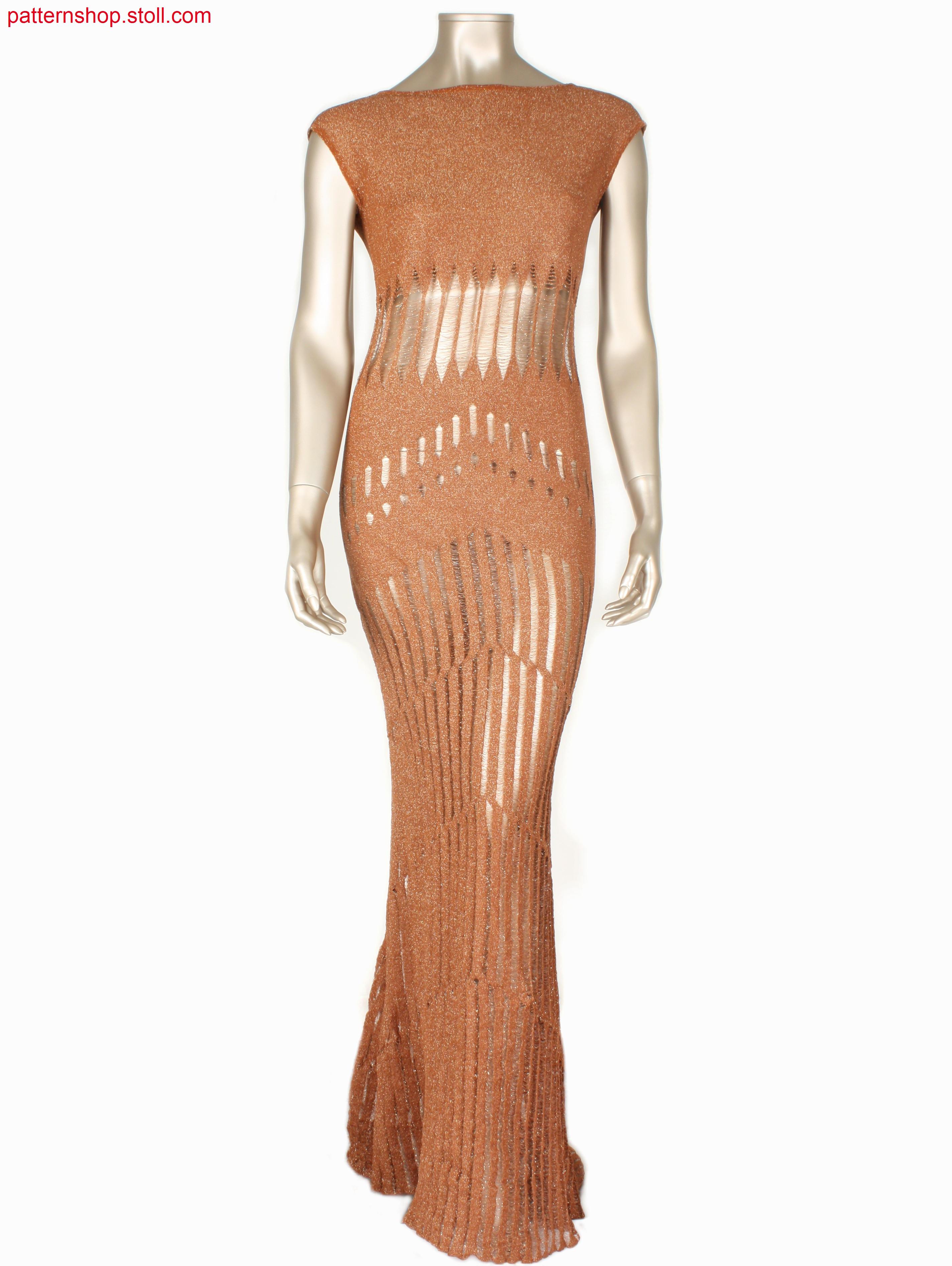 Sleeveless Fully Fashion long dress in double jersey /