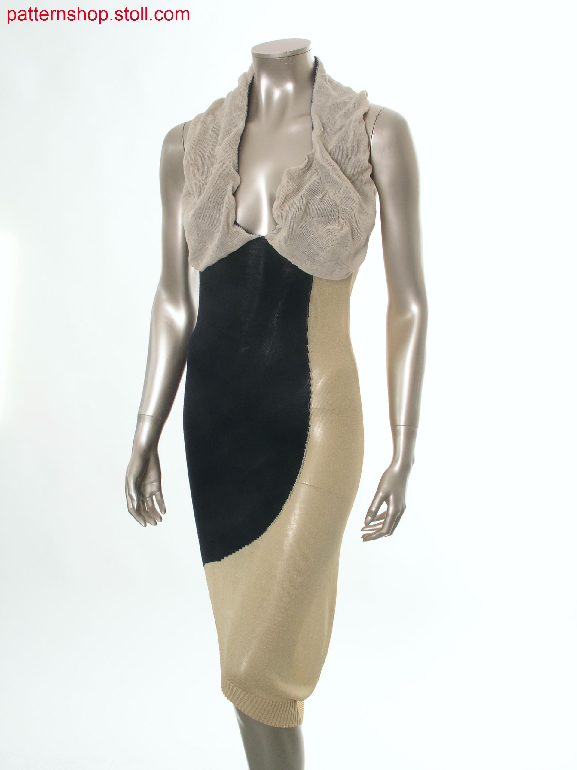 Asymmetrical Fully Fashion-intarsia dress / AsymmetrischesFully Fashion-Intarsia Kleid