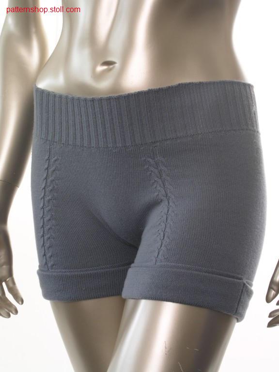 Jersey pants with turn-up / Kurze Hose mit Umschlag in Rechts-Links