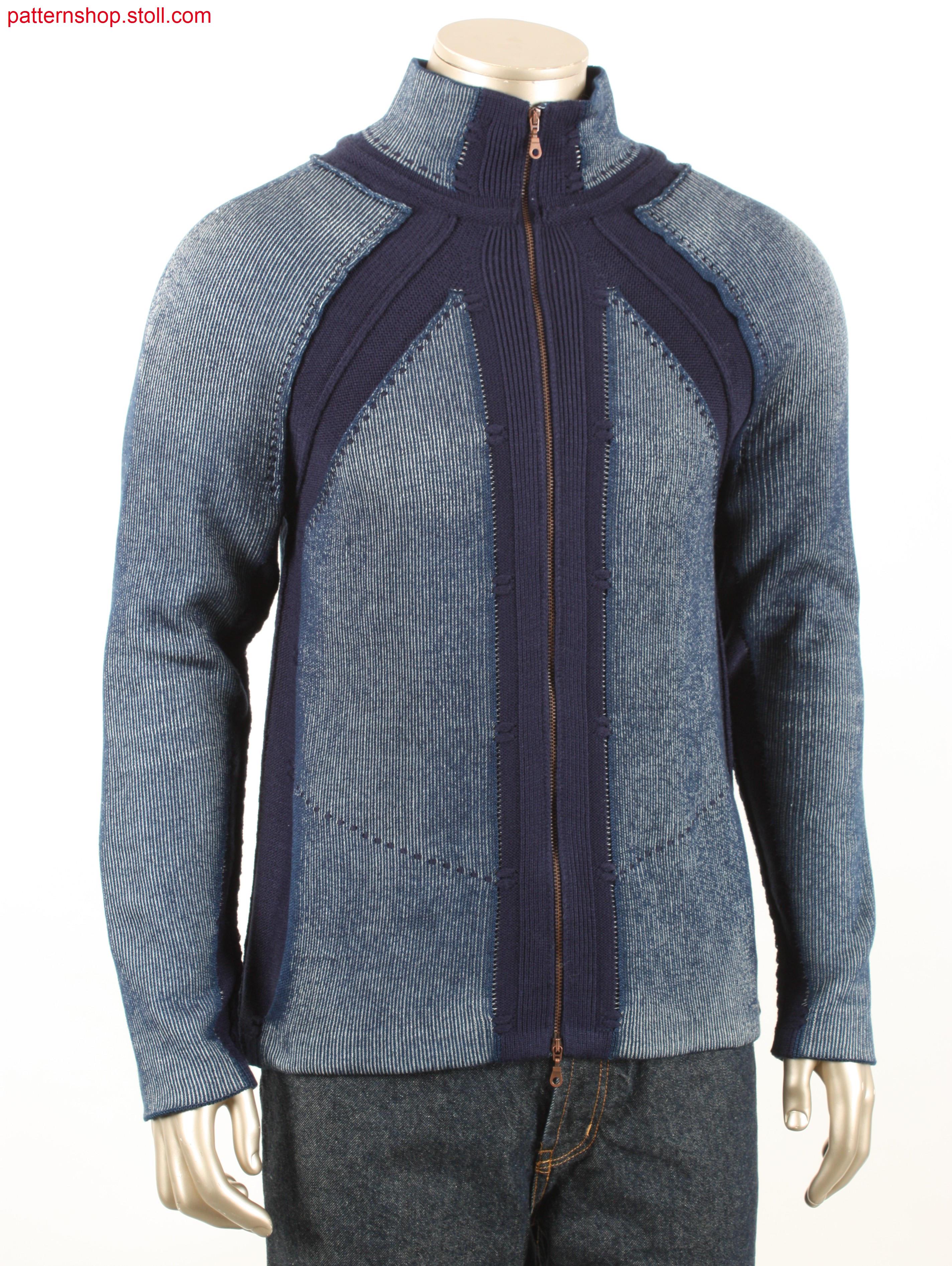 Denim Fully Fashion raglan cardigan / Fully Fashion Jeans-Raglanstrickjacke