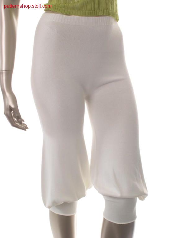 Jersey turkisch trousers / Rechts-Links Pluderhose