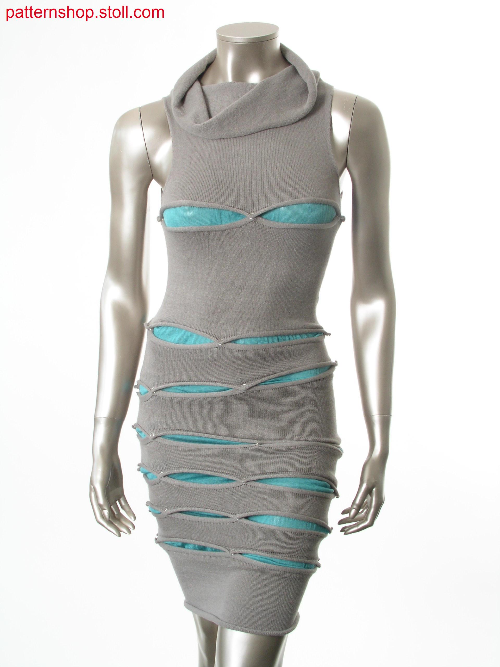 Reversible tubular dress with gore technique / Wendbares Schlauchkleid mit Spickeltechnik