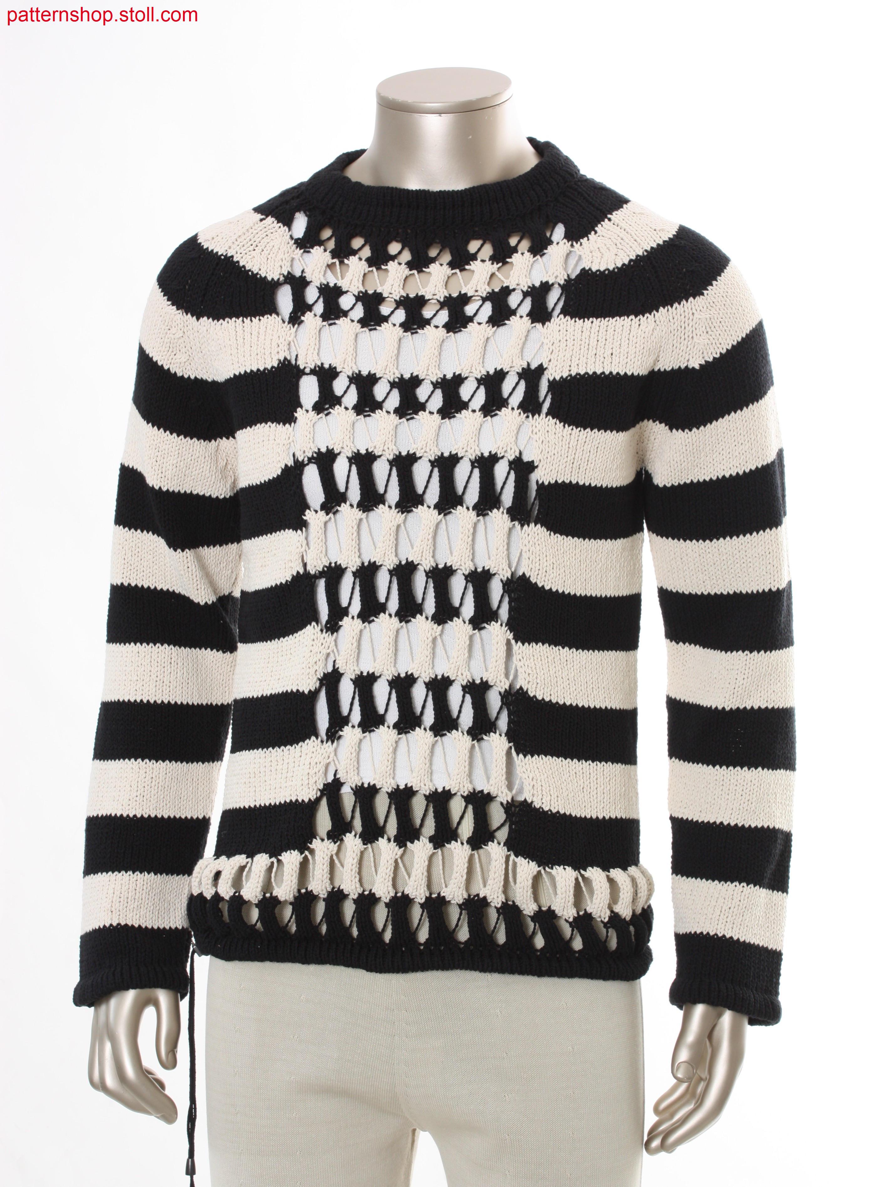 Striped Fully Fashion jersey pullover / Geringelter  FullyFashion Rechts-Links Pullover