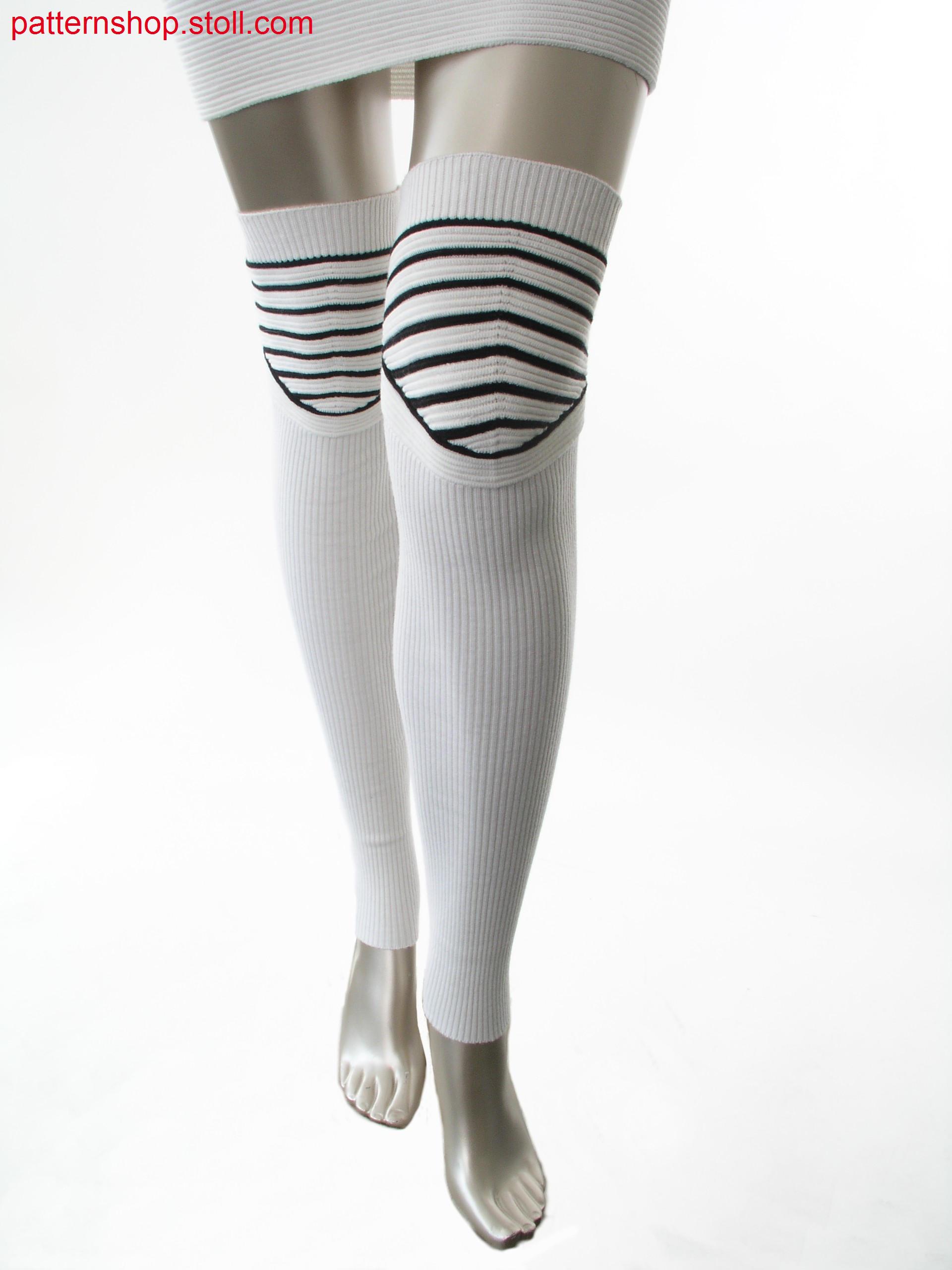 Fully Fashion leg gauntlets with ribs / Fully Fashion Beinstulpen mit Rippen