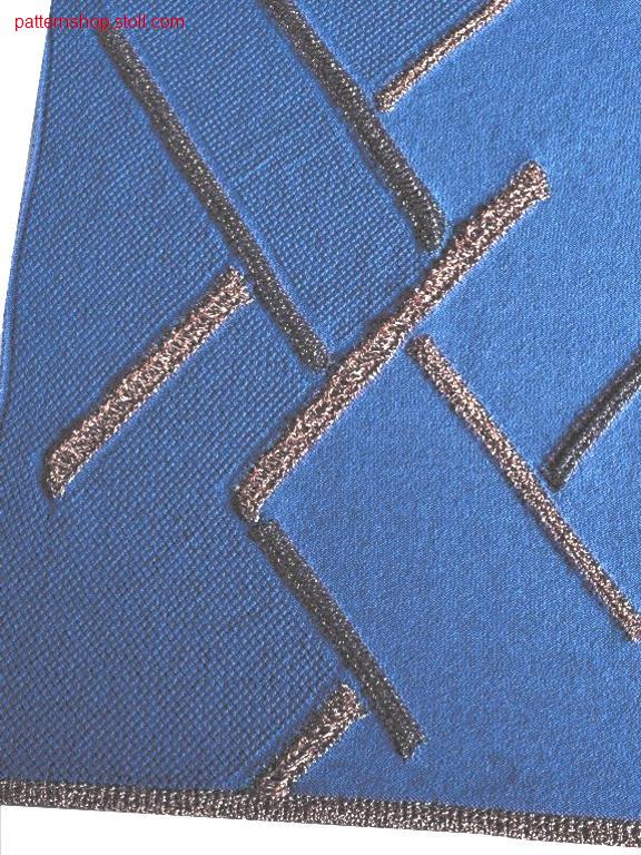 Intarsia structure pattern with floats / Intarsia Strukturmuster mit Flottungen