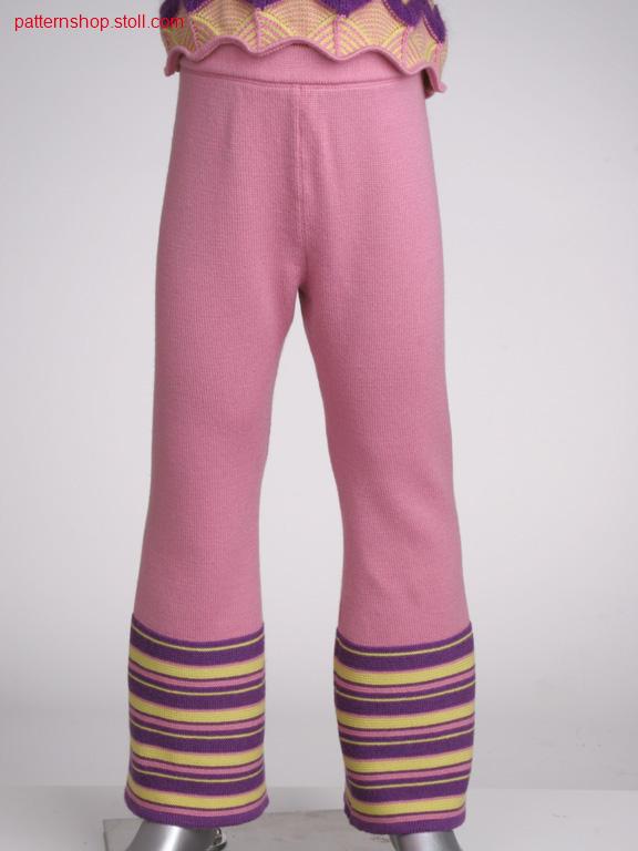 Fully fashion jersey children's trousers / Fully Fashion Rechts-Links Kinderhose