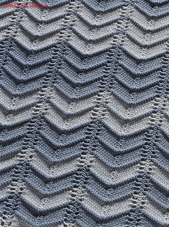 2-colour pointelle pattern / 2-farbiges Petinetmuster