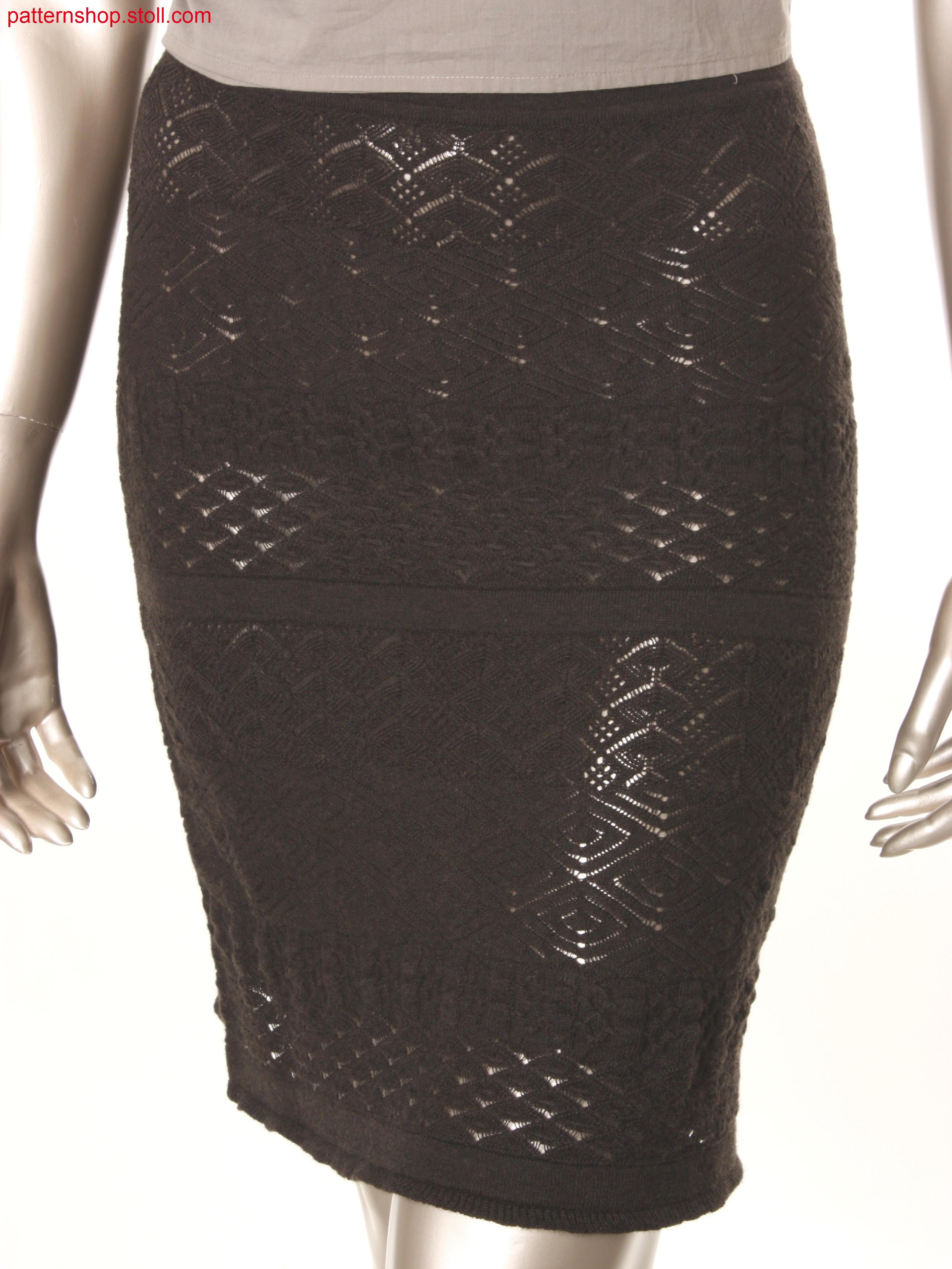 Fully Fashion skirt with different  structured stripes / Fully Fashion Rock mit verschiedenen Strukturringeln