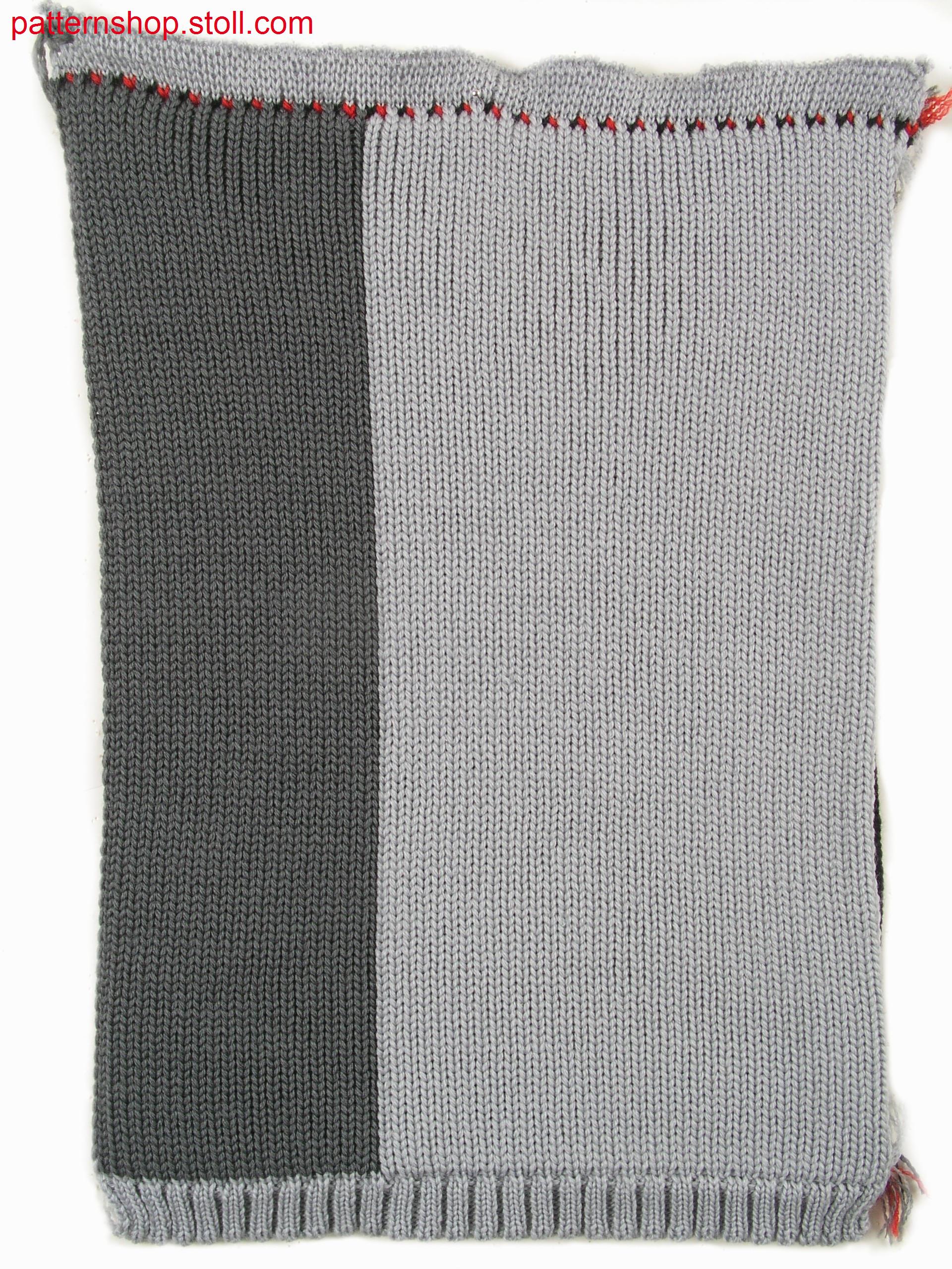 Four layer fabric (cross tubular) in 1x2 technique / Vierlagiges Gestrick (Kreuzschlauch) in 1x2 Technik