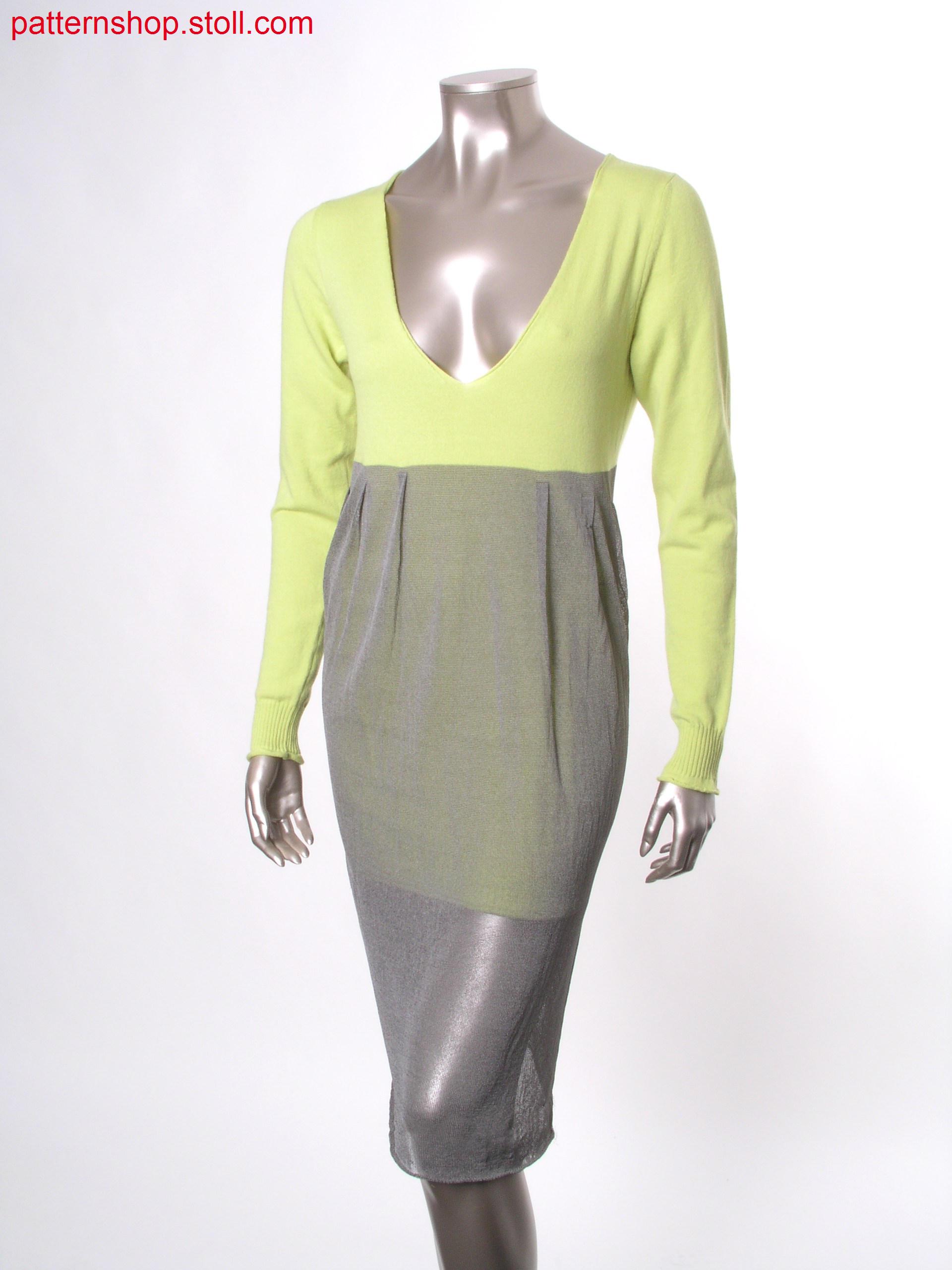 Reversible Fully Fashion jersey dress in layering-look / Fully Fashion Rechts-Links Wendekleid im Lagen-Look