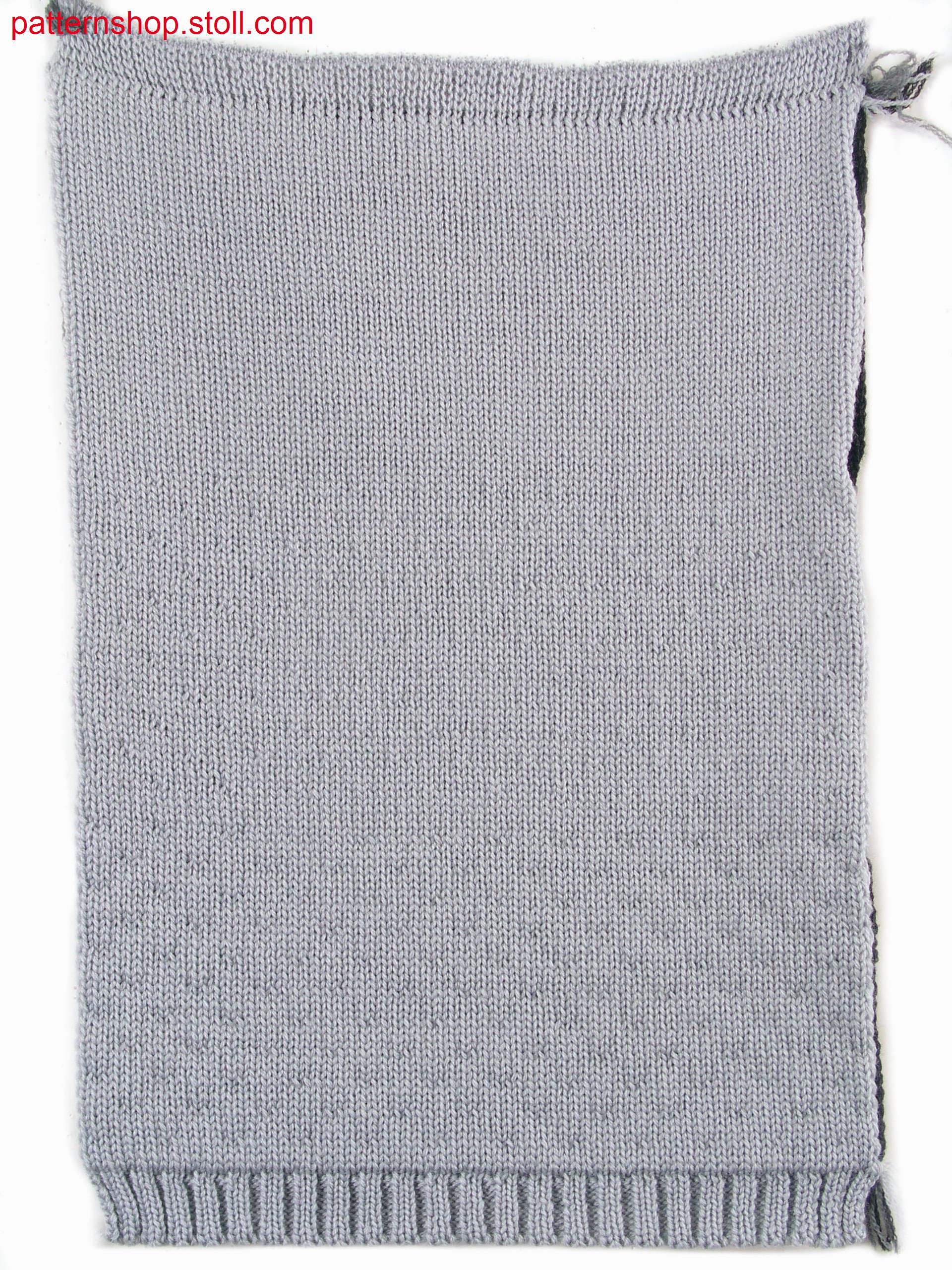 Three layer fabric in 1x1 technique / Dreilagiges Gestrickin 1x1 Technik