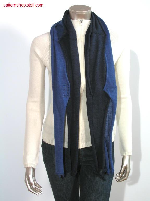 Jersey scarf with ikme logo and 4 inch racking / Rechts-LinksSchal mit Ikme Logo und 4 Zoll Versatz