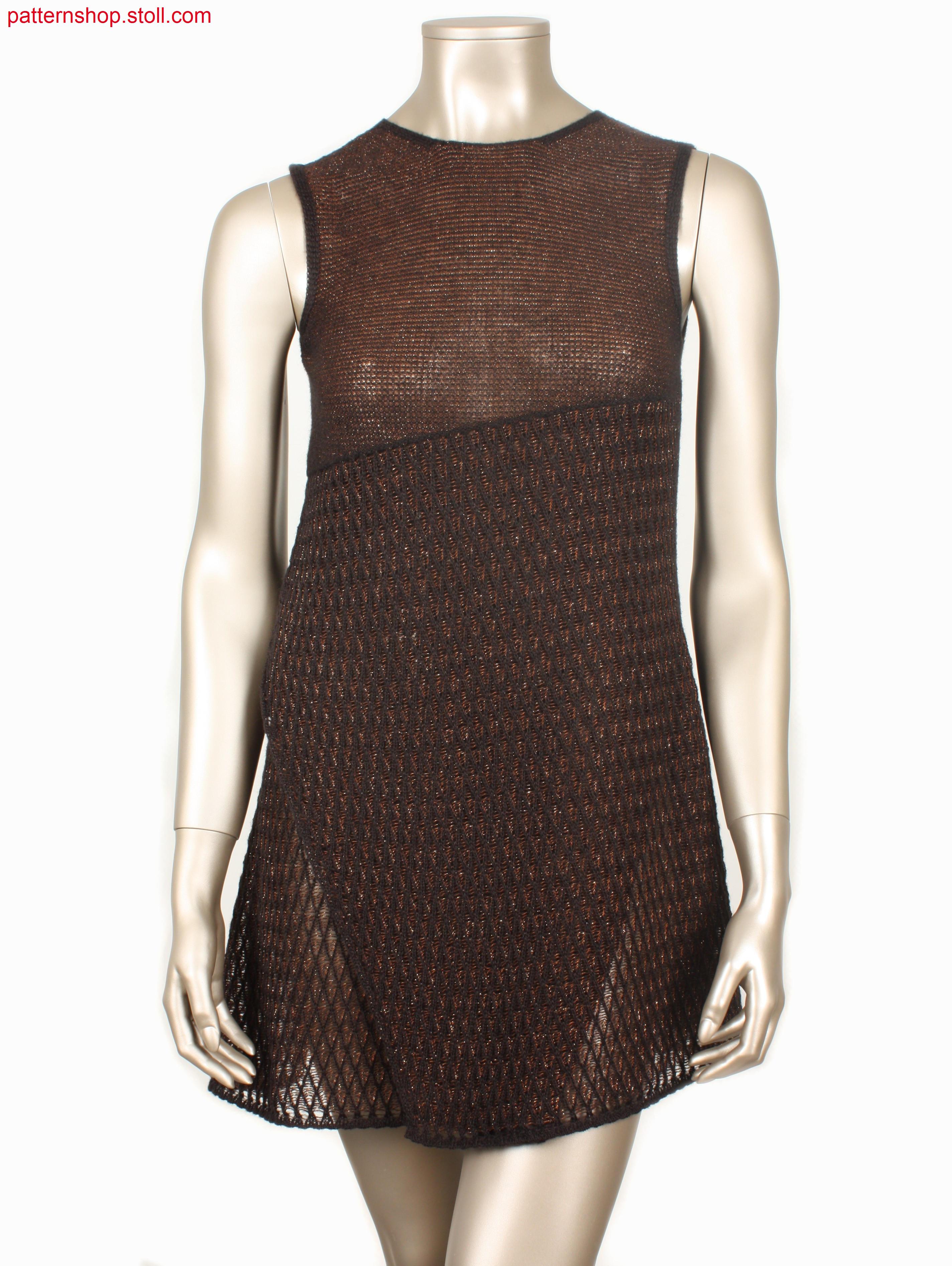 Sleeveless asymmetrical Fully Fashion mini-dress /