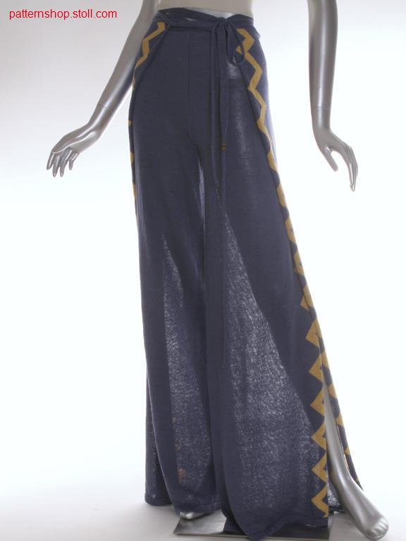 Fully Fashion-intarsia wraparound trousers / Fully Fashion-Intarsia Wickelhose