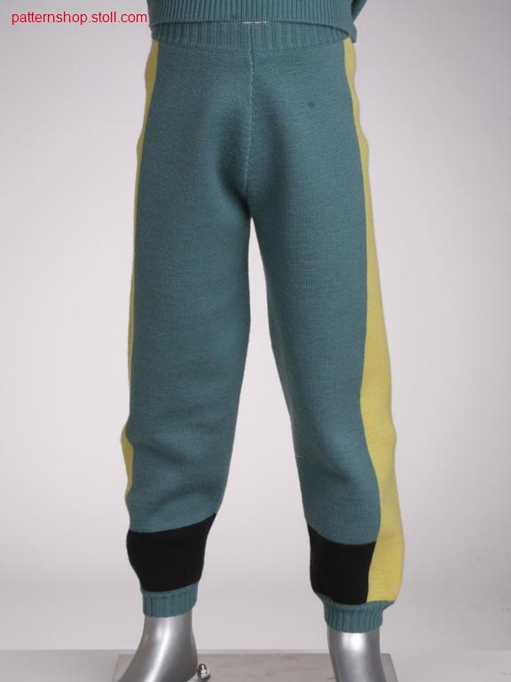 Fully fashion intarsia children's trousers in half tubular /Fully Fashion Intarsia Kinderhose in Halbschlauch