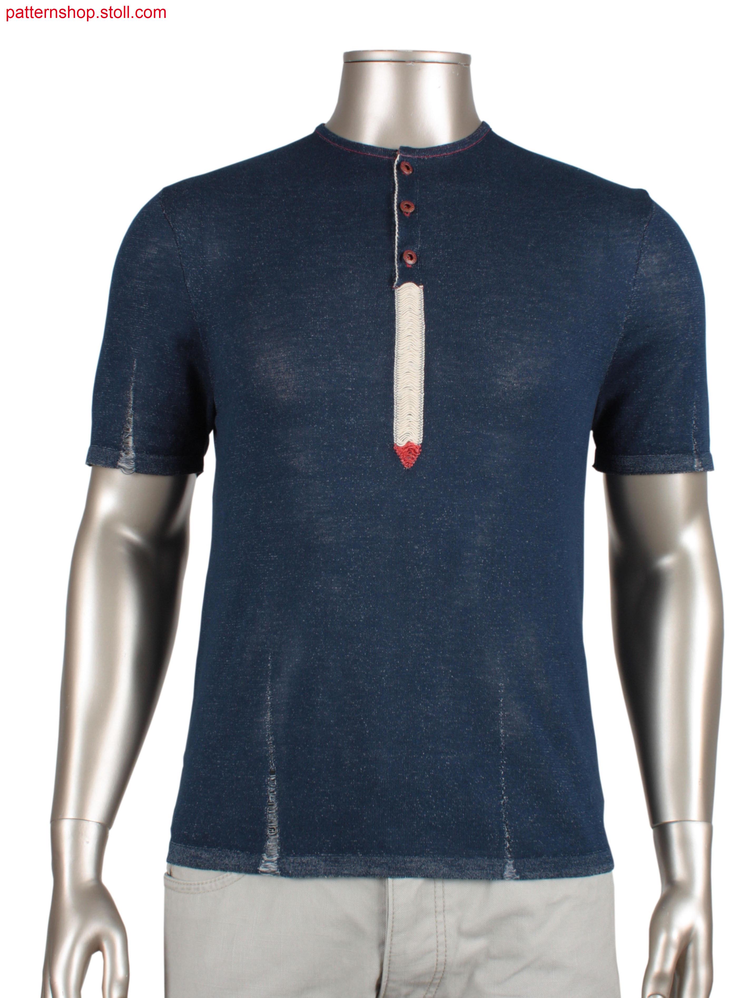 Plated Fully Fashion jersey T-shirt / Plattiertes Fully Fashion Rechts-Links T-Shirt