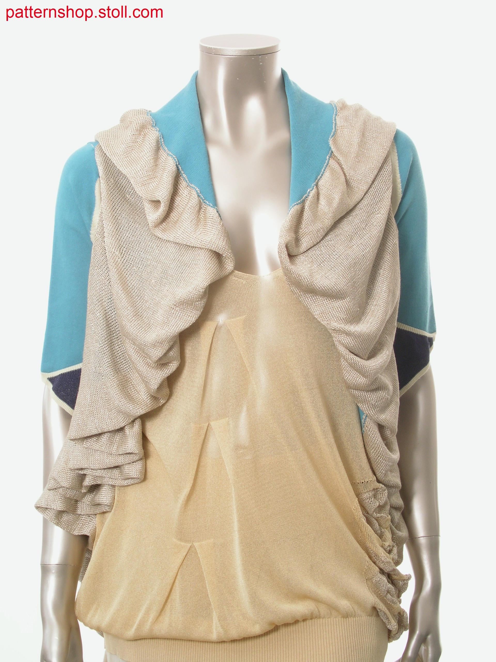 Fully Fashion bolero shaped by gore technique / Fully Fashion Bolero mit Formgebung durch Spickeltechnik