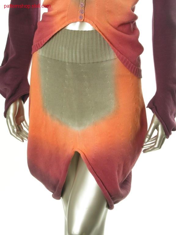 Jersey balloon skirt in tie-dye-technique / Rechts-Links Ballonrock in Bandana-Technik