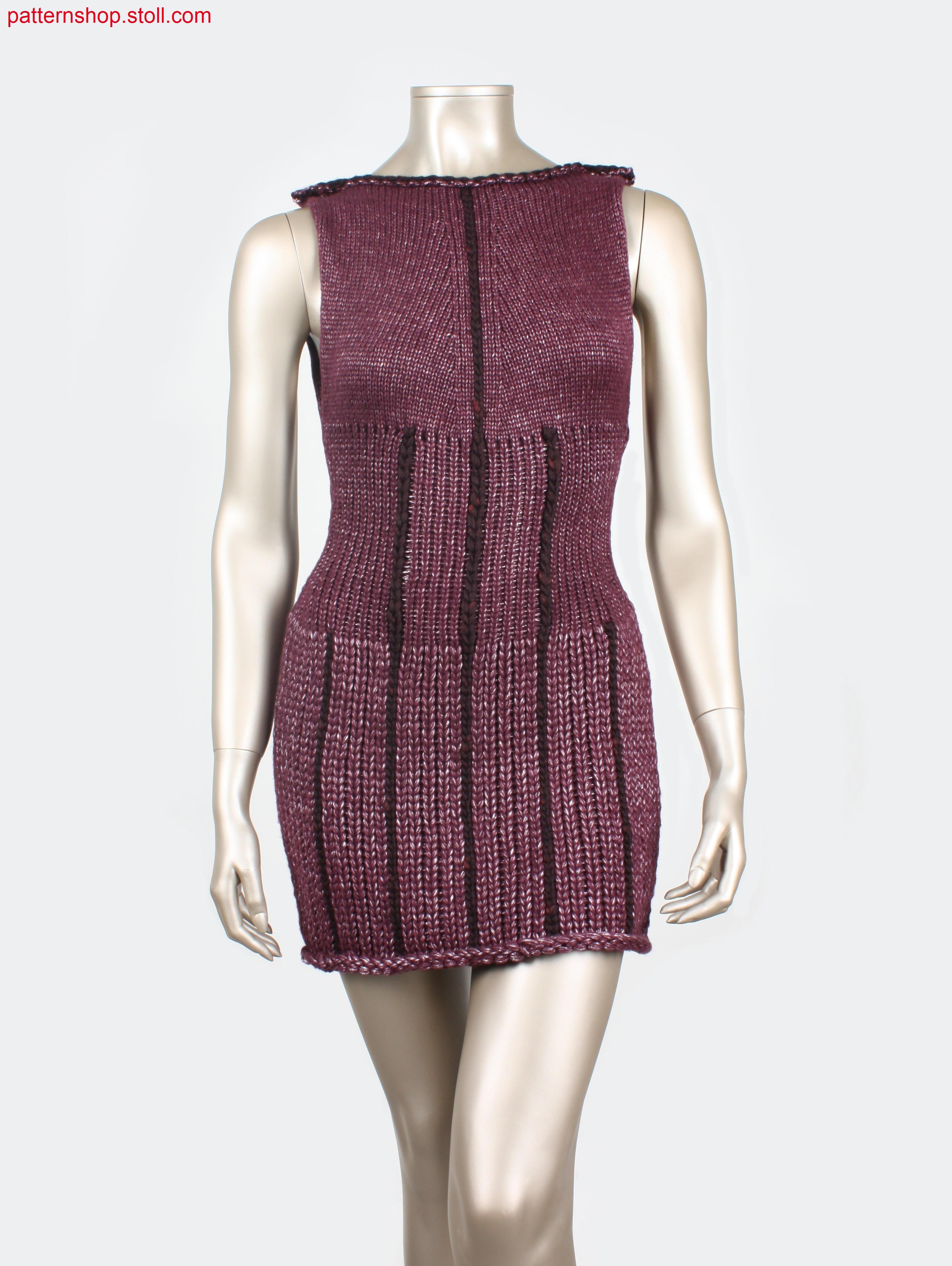 Fully Fashion dress in different gauge optics / Fully Fashion Kleid in verschiedenen Feinheitsoptiken