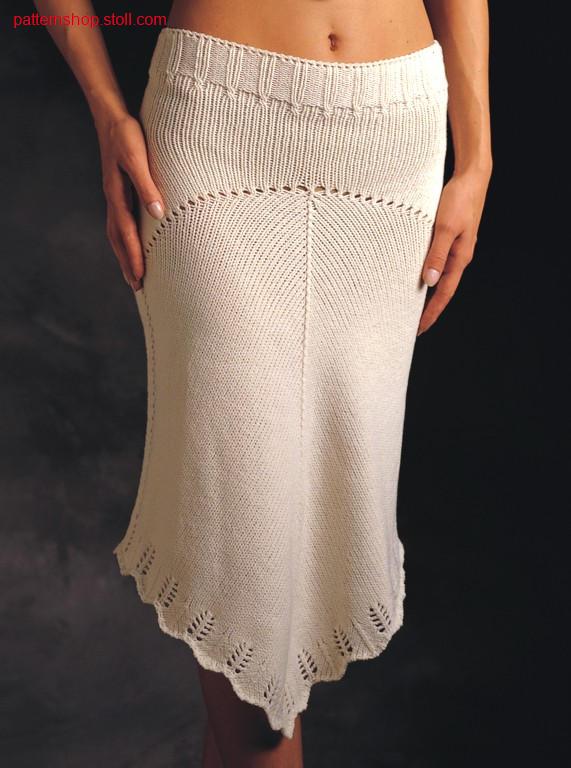 Skirt with petinet hem / Rock mit Petinet- Saum