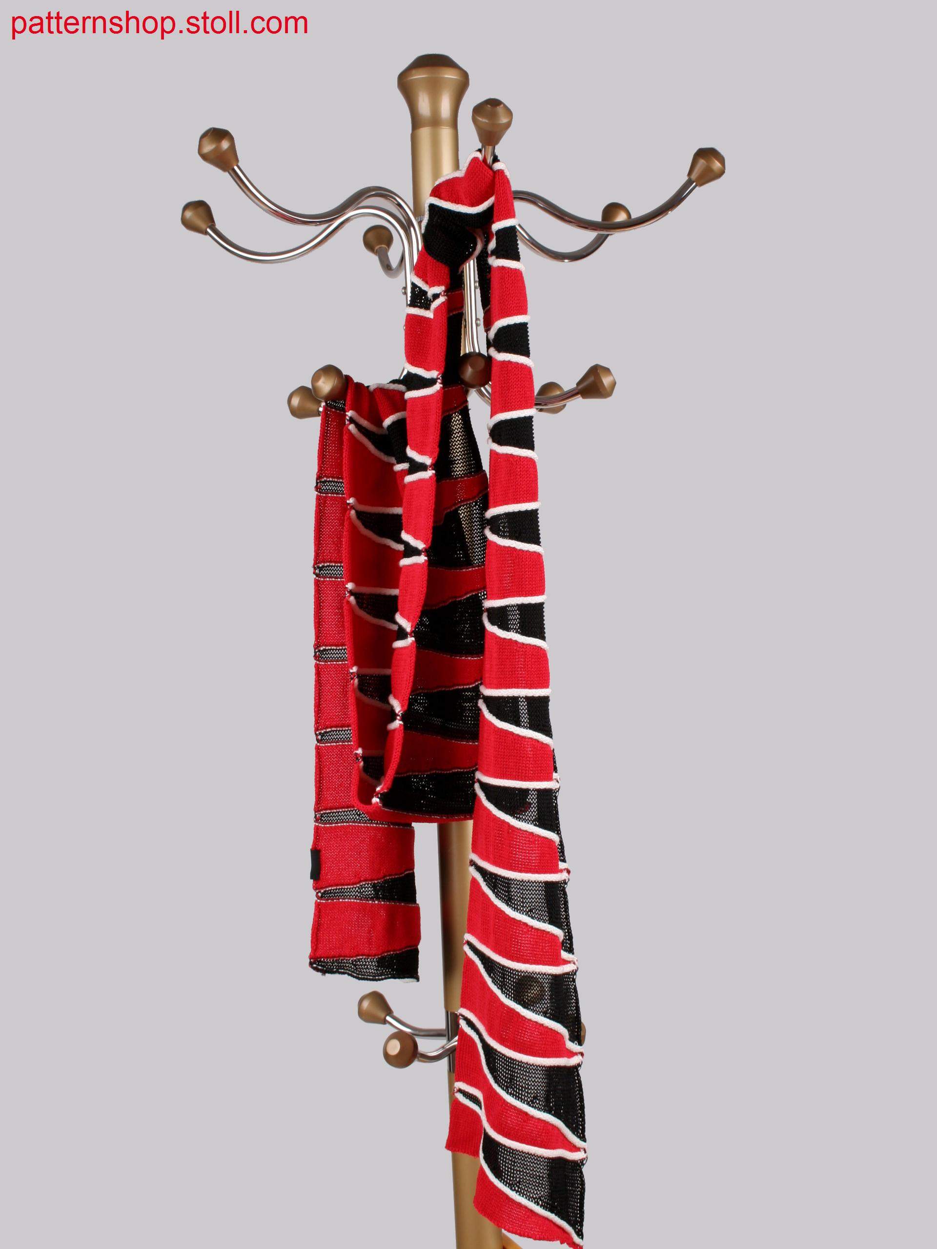 Stoll-applications&reg, 3 colour scarf in gore technique