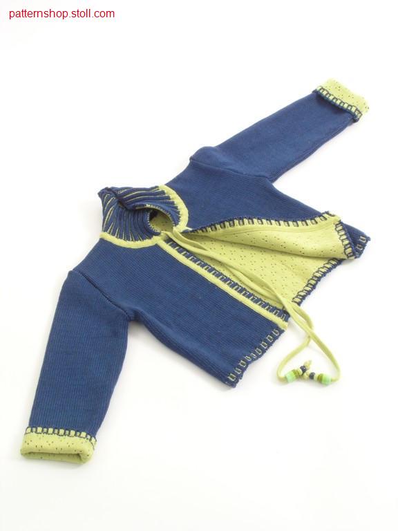2-layers children's cardigan / 2-lagige Kinderstrickjacke