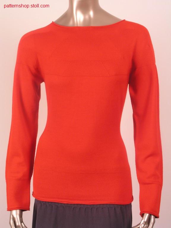 Tailored pullover in Fair Isle optic / Taillierter Pullover in Fair Isle Optik