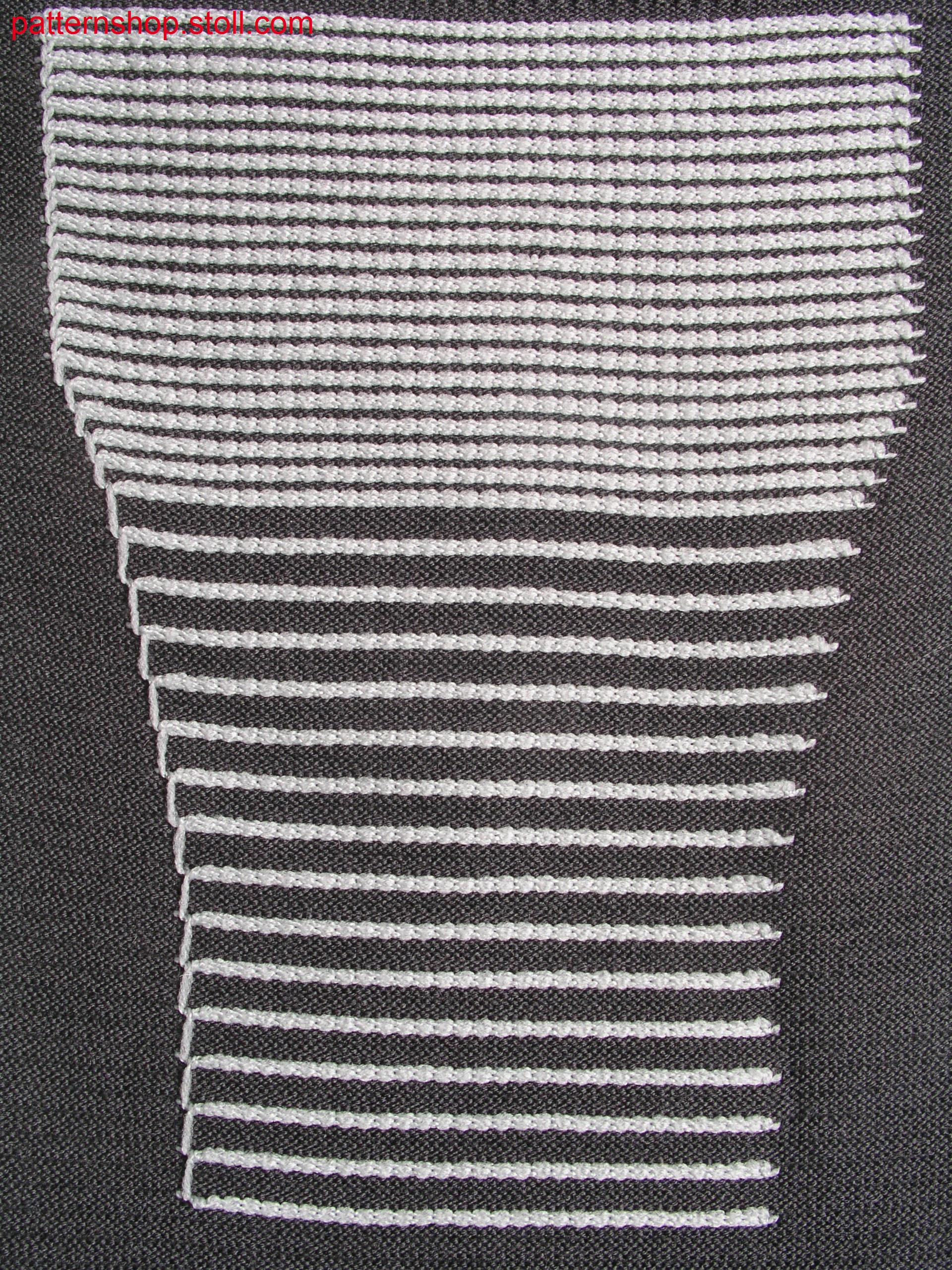 Swatch with structure and open waves / Musterausschnitt mit Struktur und offenen Wellen