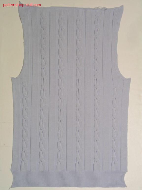 FF-front with 2x6 cables in true gauge stitch optik / FF-Vorderteil mit 2x6 Z