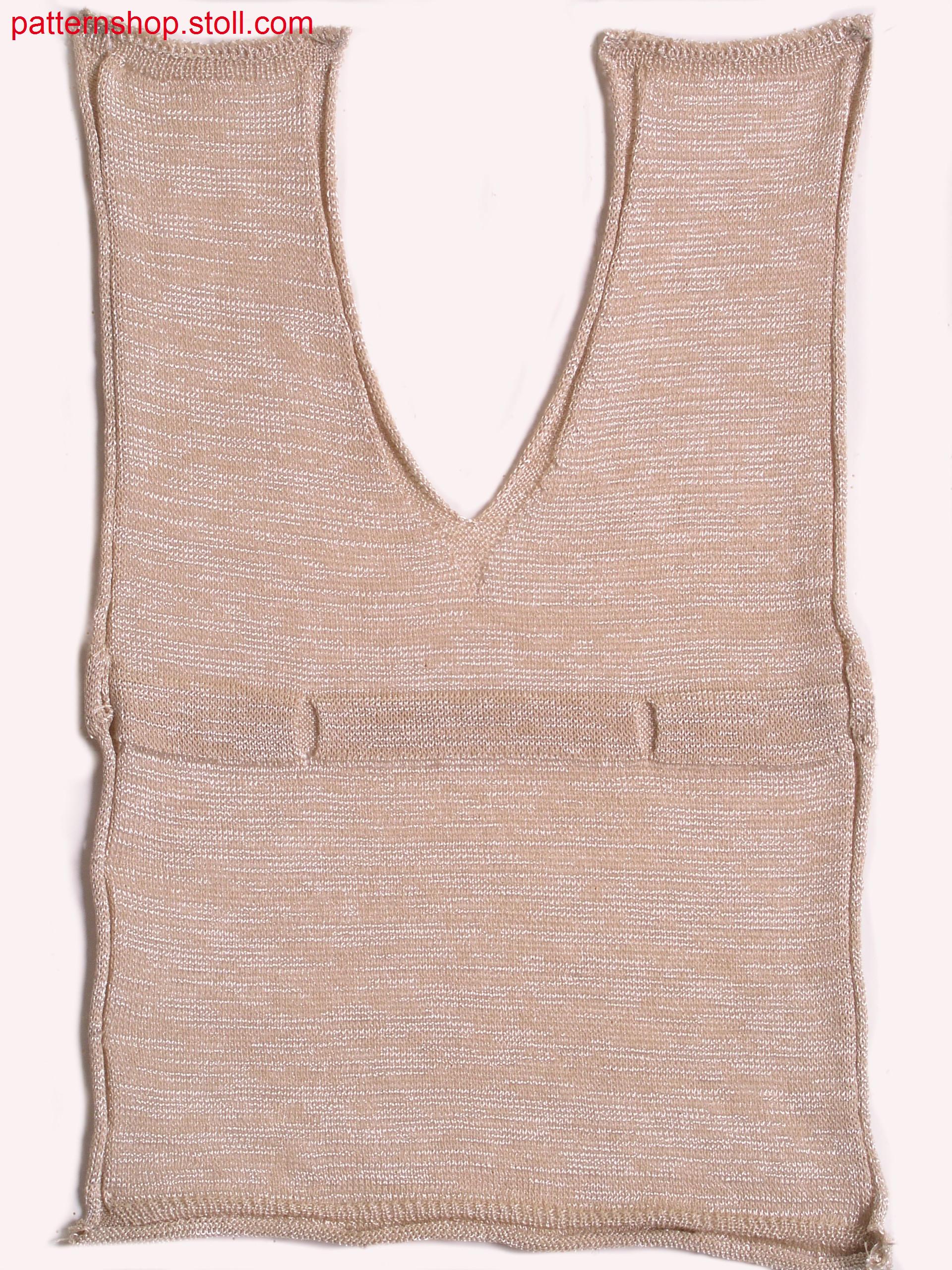 Swatch in jersey with broken drawstring waist / Musterausschnitt in Rechts-Links mit unterbrochenem Tunnelzug