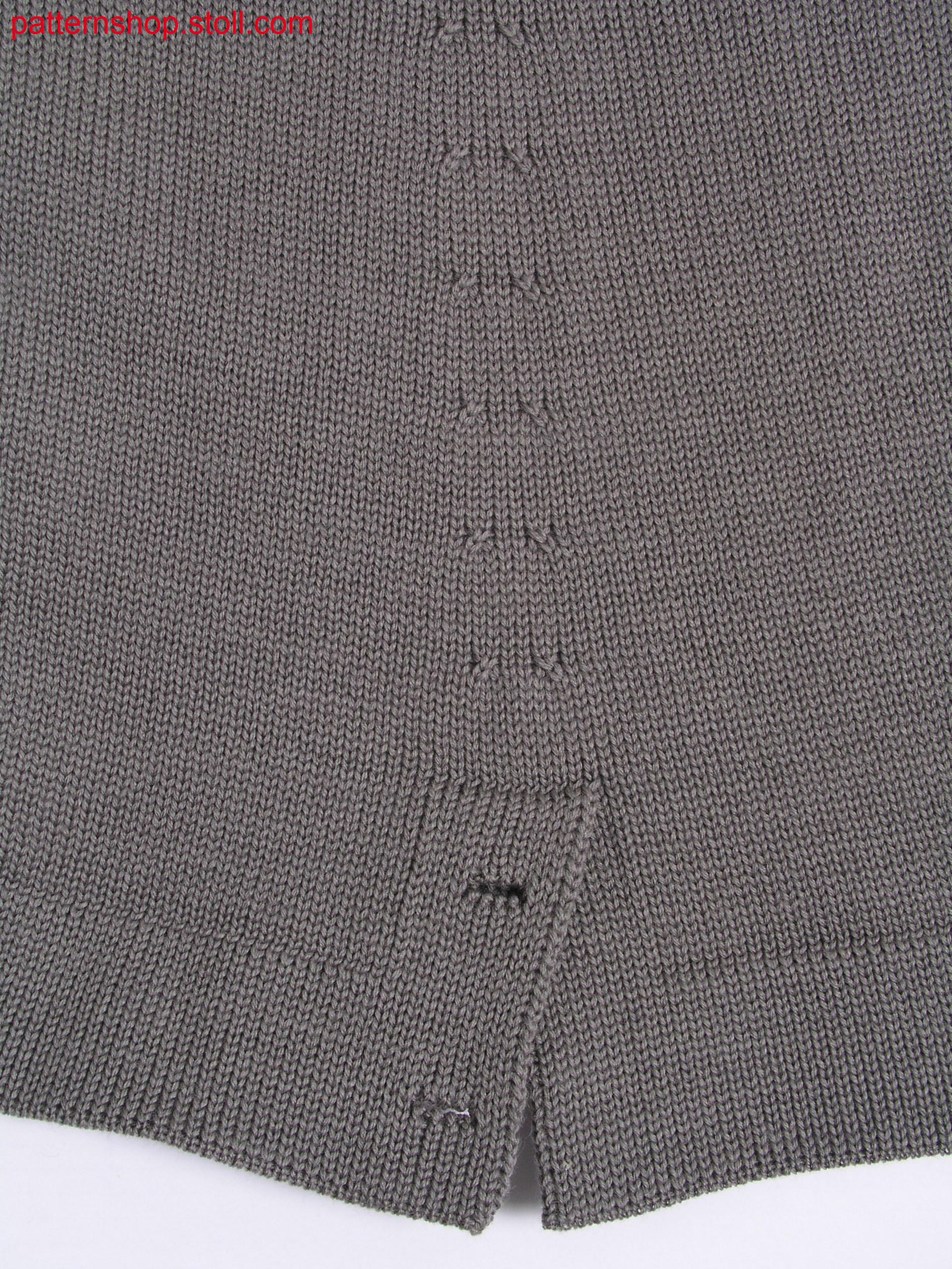 Swatch from sleeve with side slit / Musterausschnitt vom