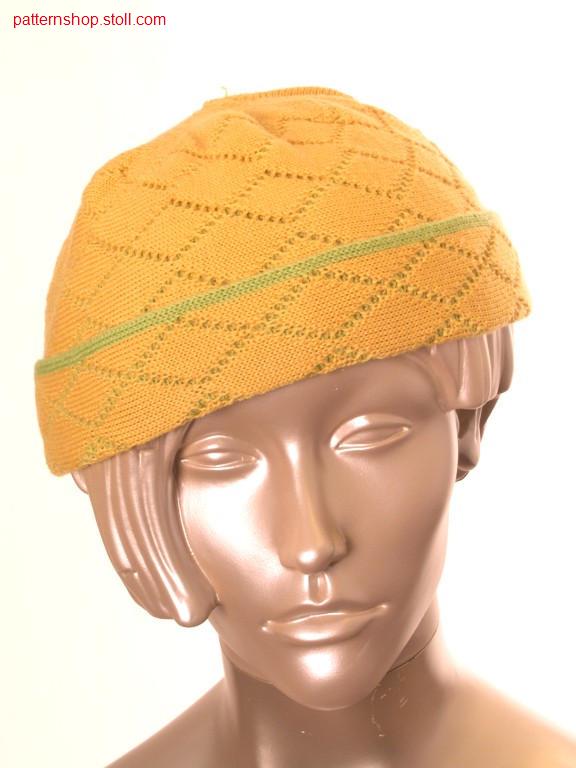 Cap with cross tubular relief jacquard / M